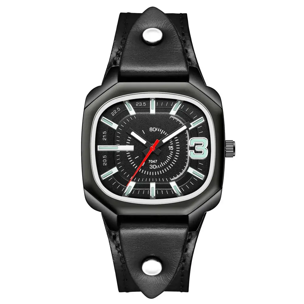 Black Square Digital Scale Watch for Men Women - Image 2