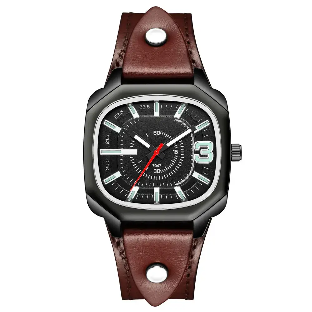 Black Square Digital Scale Watch for Men Women - Image 5