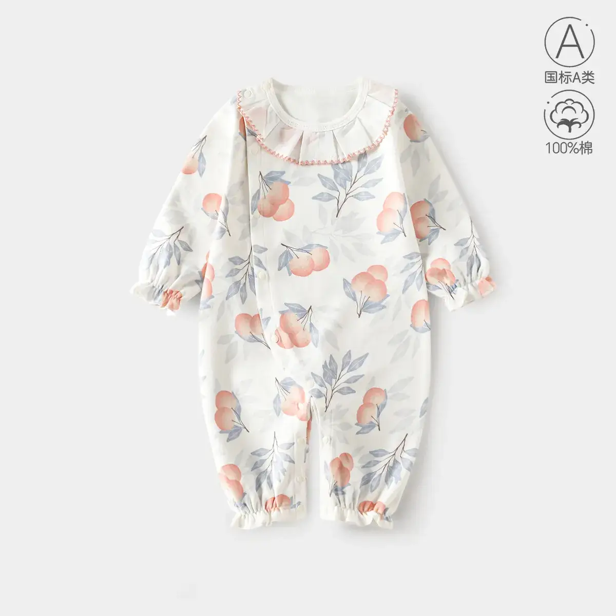 Baby's Cotton Floral Jumpsuit Spring Autumn — feature 10
