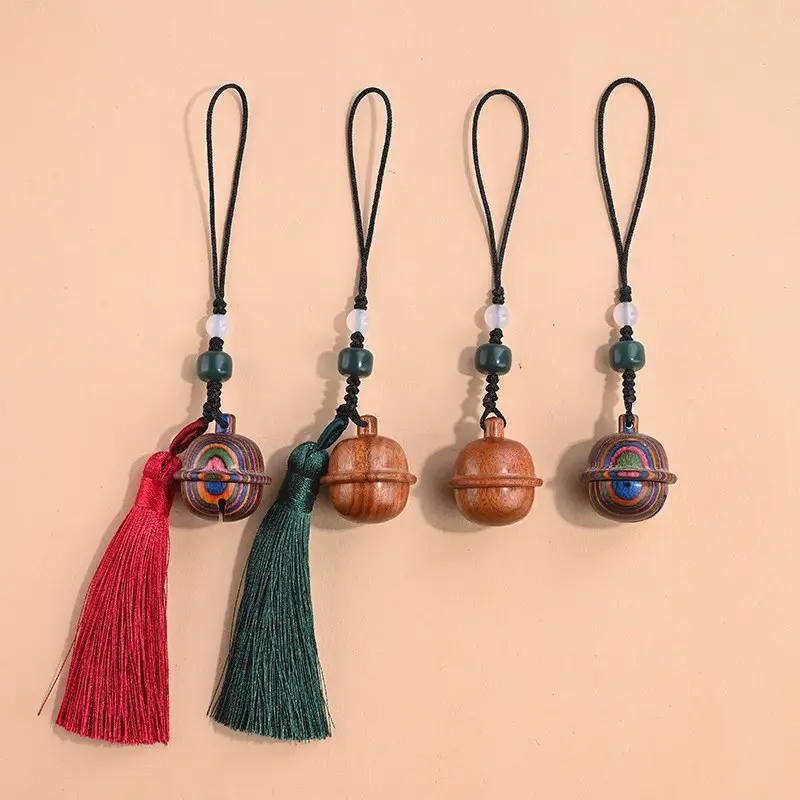 Sandalwood Bell Pendant Mobile Phone Chain Pendant