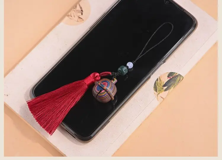 Sandalwood Bell Pendant Mobile Phone Chain Pendant — feature 21