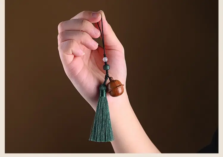 Sandalwood Bell Pendant Mobile Phone Chain Pendant — feature 26