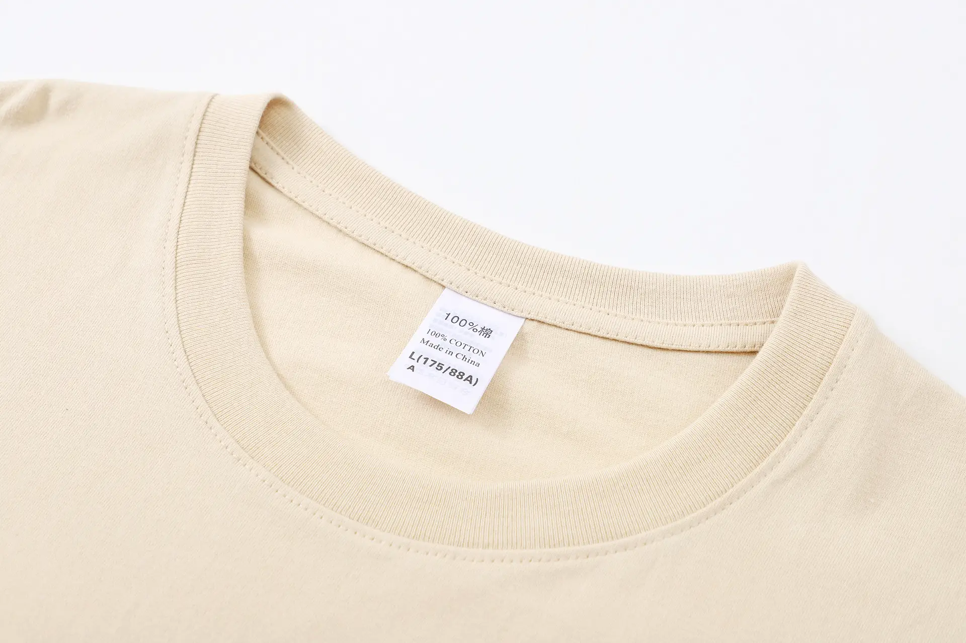 Pure Cotton T-Shirt Gray Round Neck Short Sleeve — feature 11