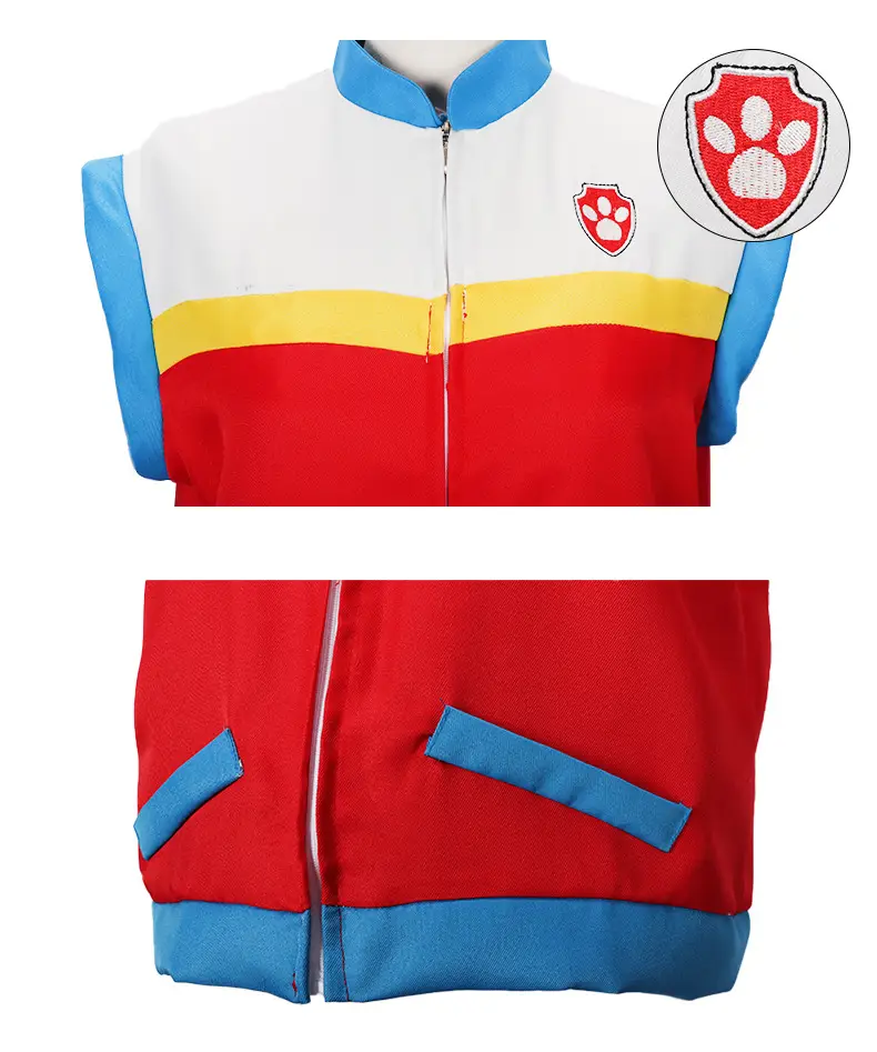 Captain Ryder Vest Red White Blue Kids Vest — feature 9