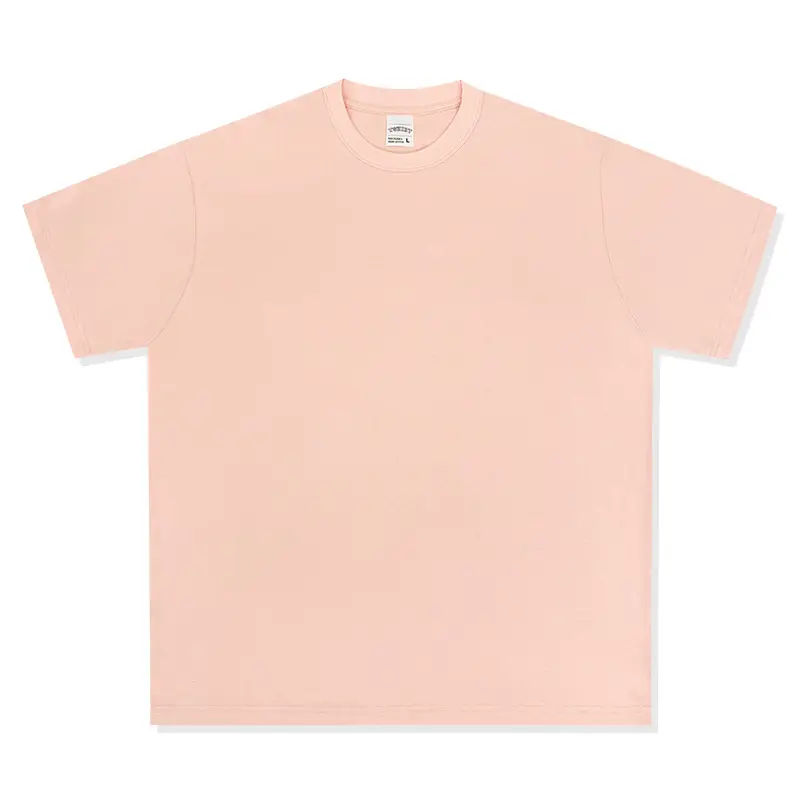 Cross-Border Heavyweight Cotton T-Shirt Grey 260g - Image 13
