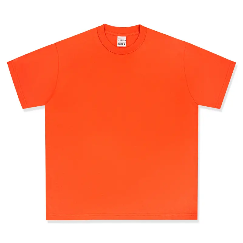 Cross-Border Heavyweight Cotton T-Shirt Grey 260g - Image 14