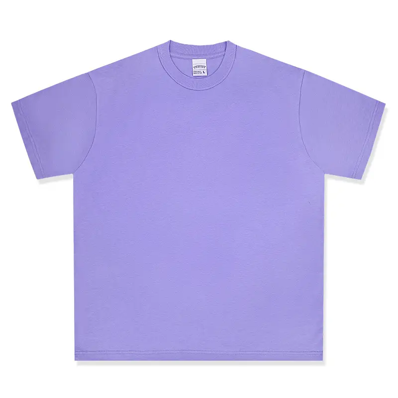Cross-Border Heavyweight Cotton T-Shirt Grey 260g - Image 16