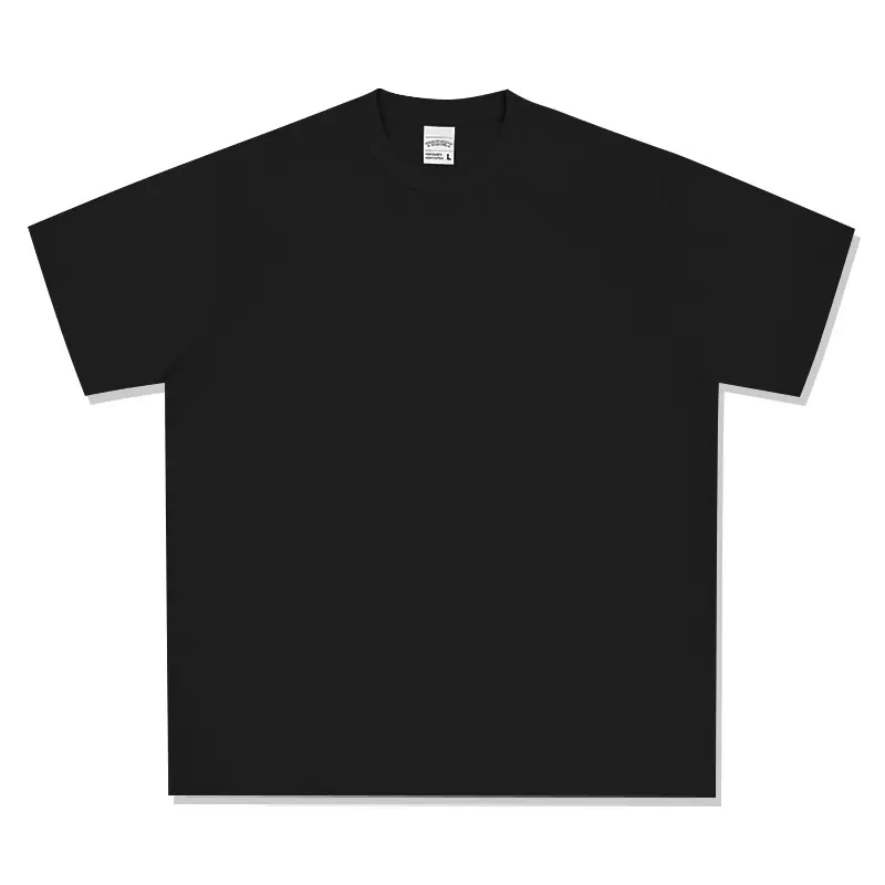 Cross-Border Heavyweight Cotton T-Shirt Grey 260g - Image 4
