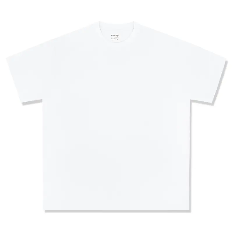 Cross-Border Heavyweight Cotton T-Shirt Grey 260g - Image 7