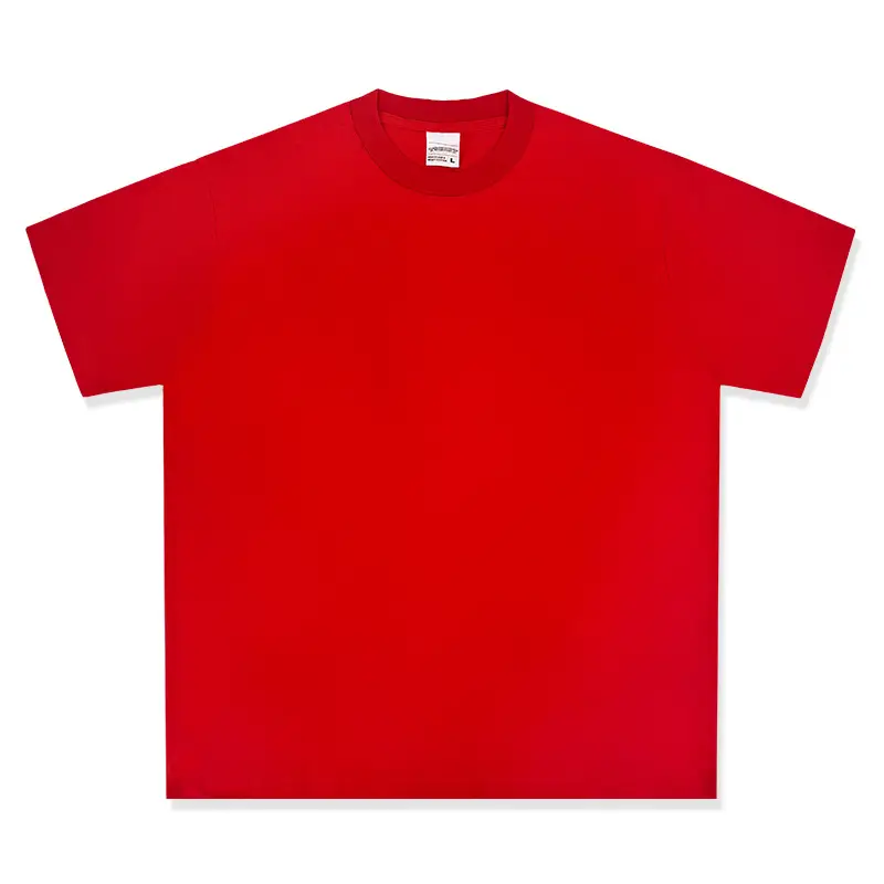 Cross-Border Heavyweight Cotton T-Shirt Grey 260g - Image 8