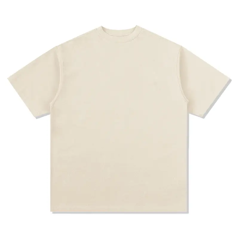 Cross-Border Heavyweight Cotton T-Shirt Grey 260g - Image 6