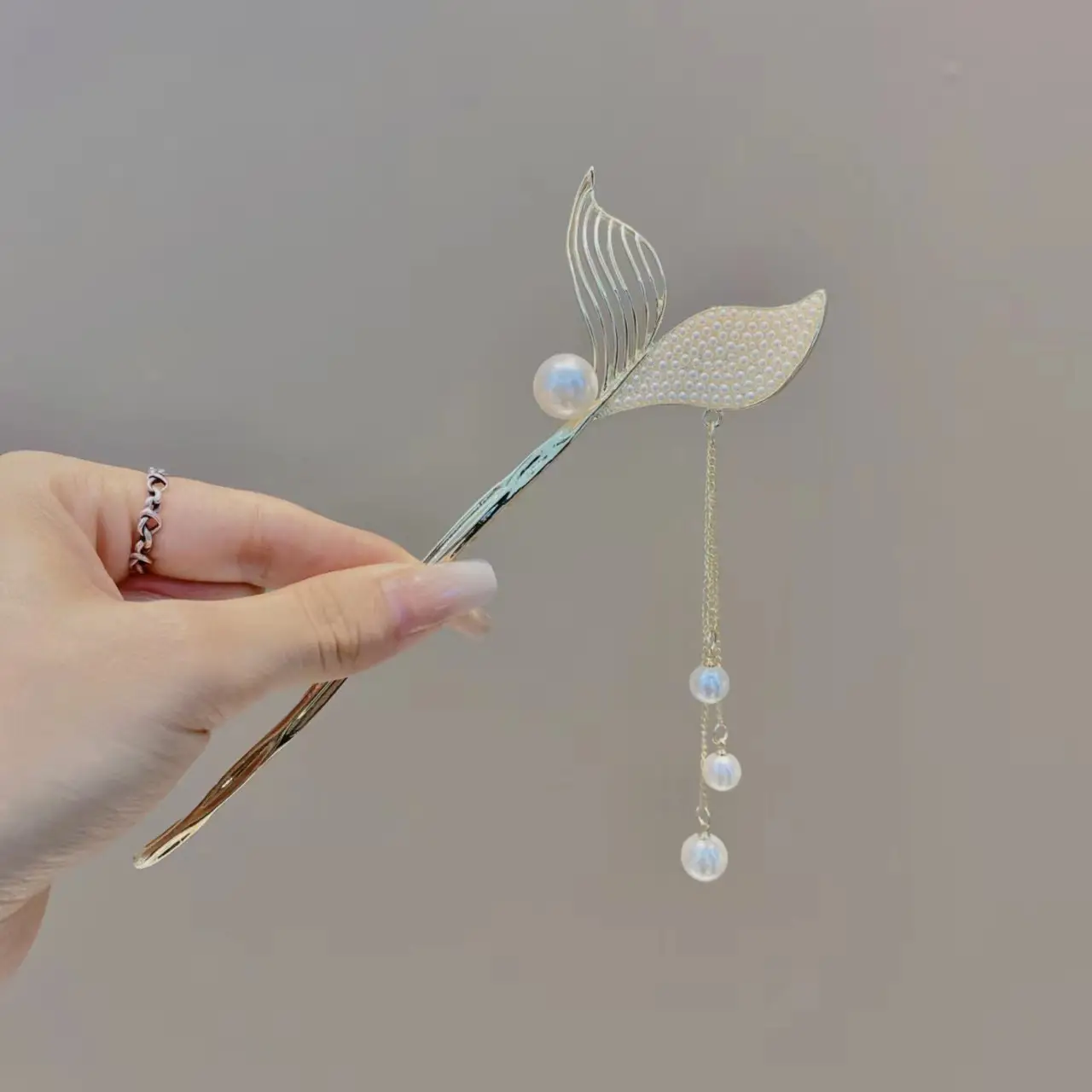 Antique Pearl Tassel Hairpin for Women - Image 11