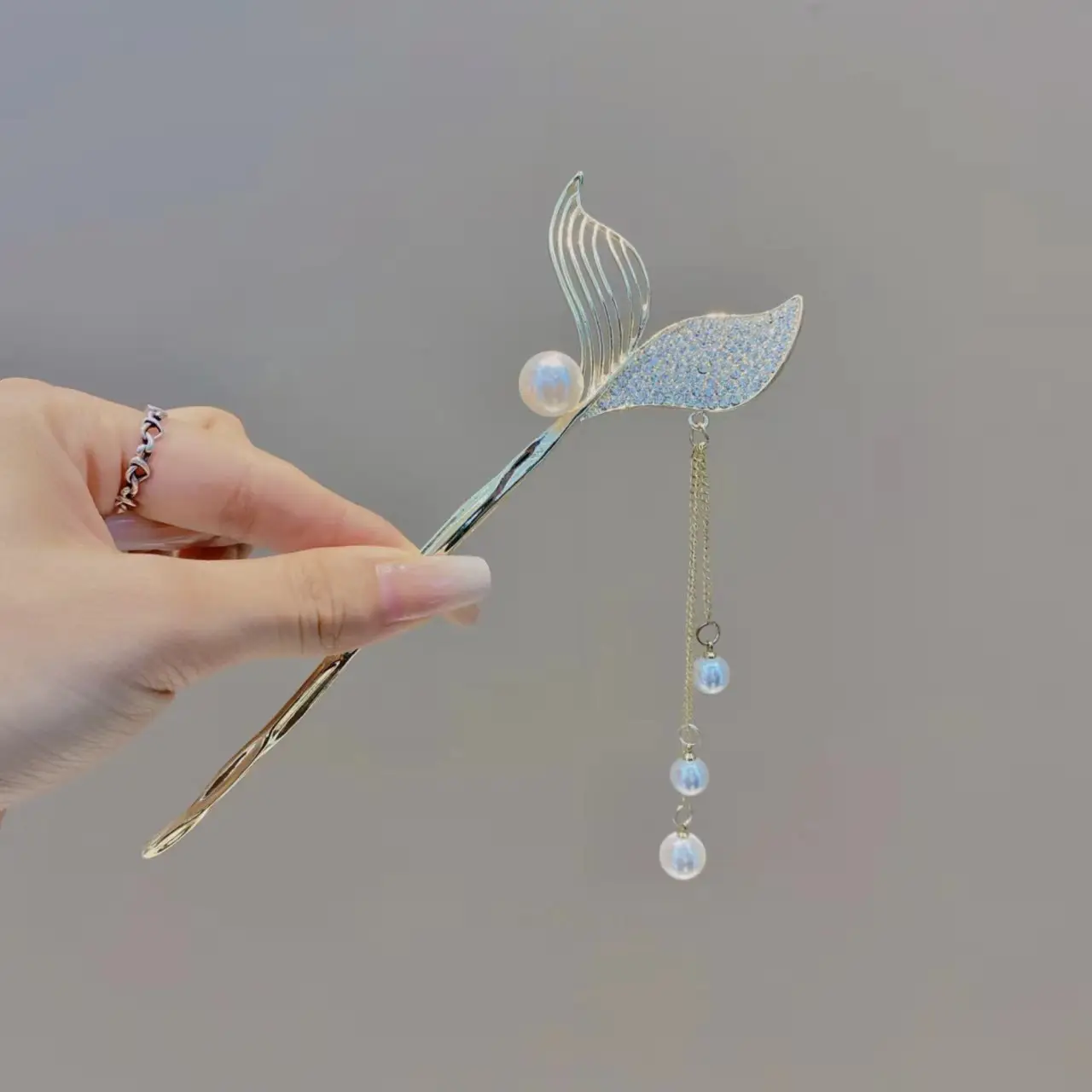 Antique Pearl Tassel Hairpin for Women - Image 12
