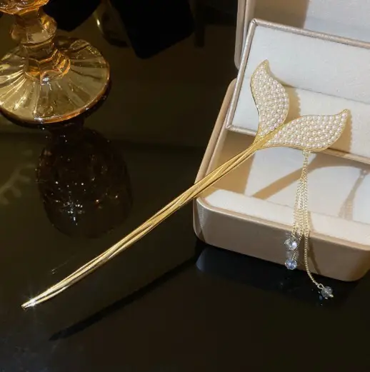 Antique Pearl Tassel Hairpin for Women - Image 14