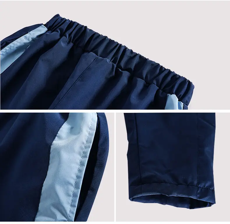 Kids Blue Jersey School Uniform Set Autumn Winter Two-Piece — feature 21