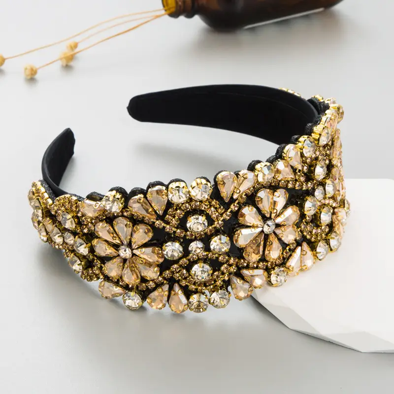Heavyweight Baroque Headband with Stained Glass Design - Image 4
