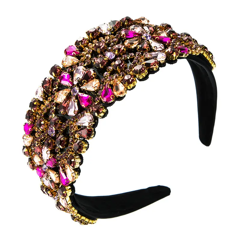 Heavyweight Baroque Headband with Stained Glass Design - Image 9