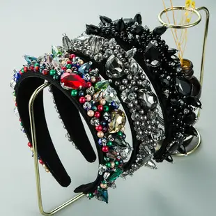 Heavyweight Baroque Headband with Stained Glass Design — feature 21