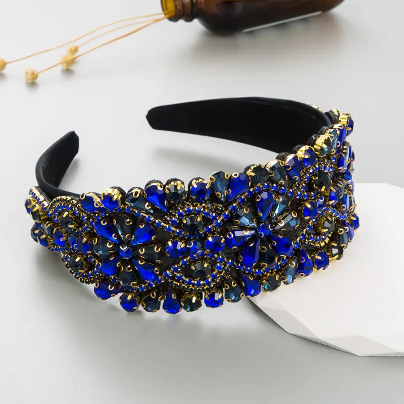 Heavyweight Baroque Headband with Stained Glass Design - Image 6