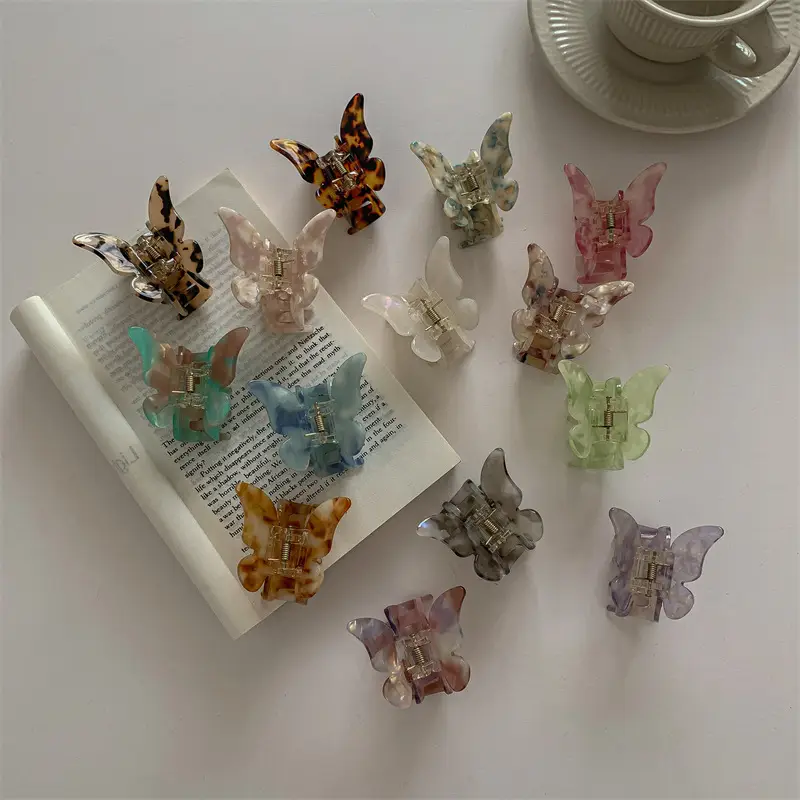 Fairy Butterfly Acrylic Hair Clip for Women
