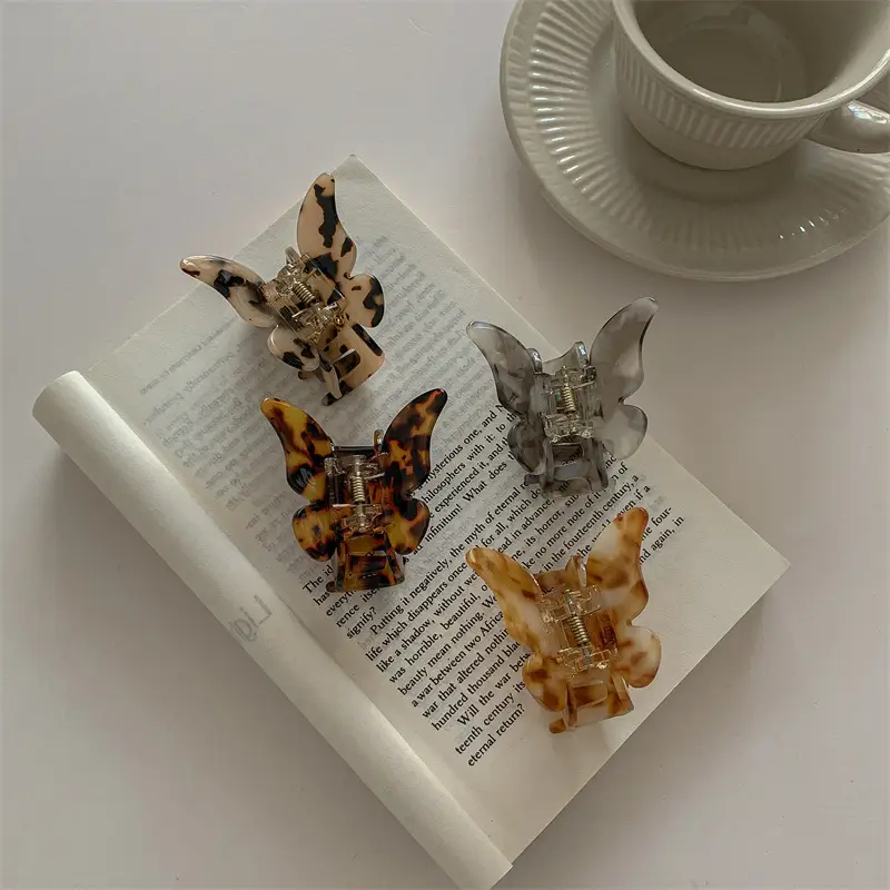 Fairy Butterfly Acrylic Hair Clip for Women