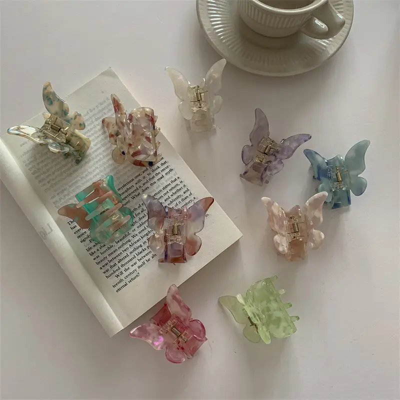 Fairy Butterfly Acrylic Hair Clip for Women