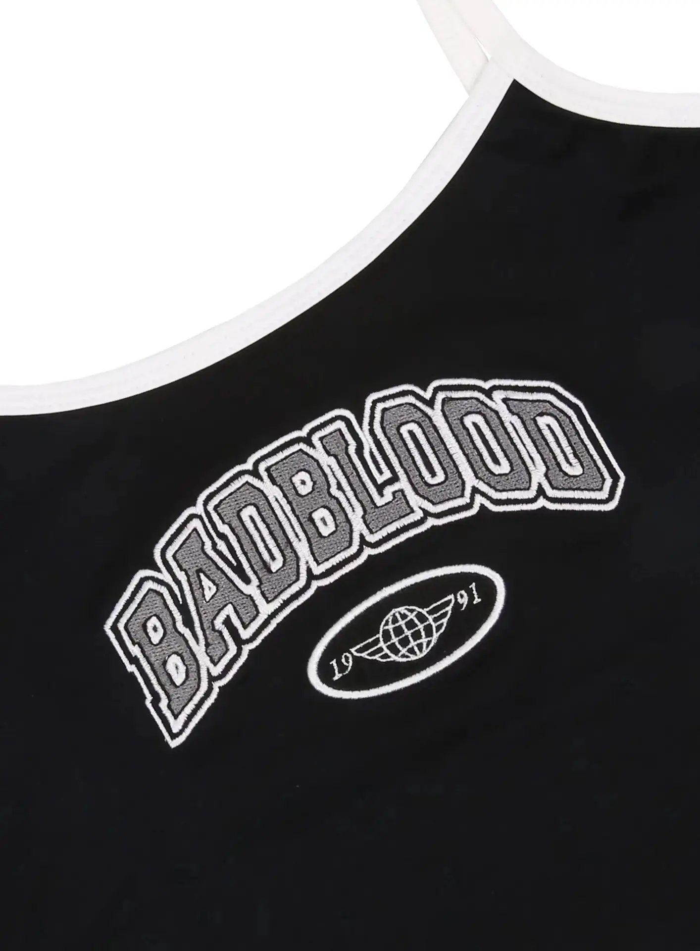 Badbloody Embroidered Camisole Black Slim Fit — feature 13