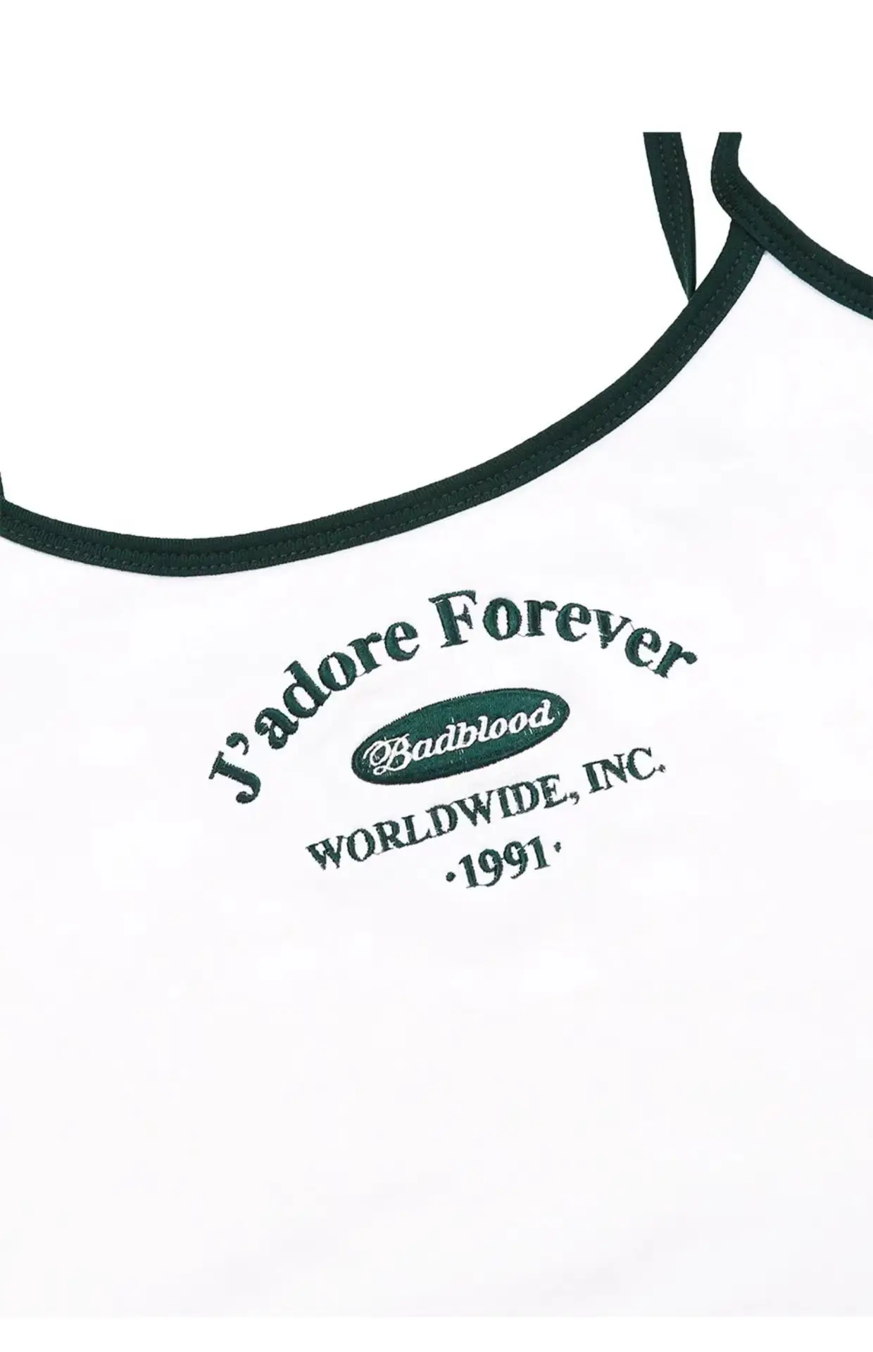 Badbloody Embroidered Camisole Black Slim Fit — feature 8