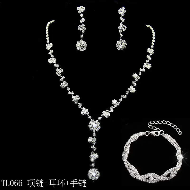 Black Black Diamond 3-Piece Jewelry Set for Women