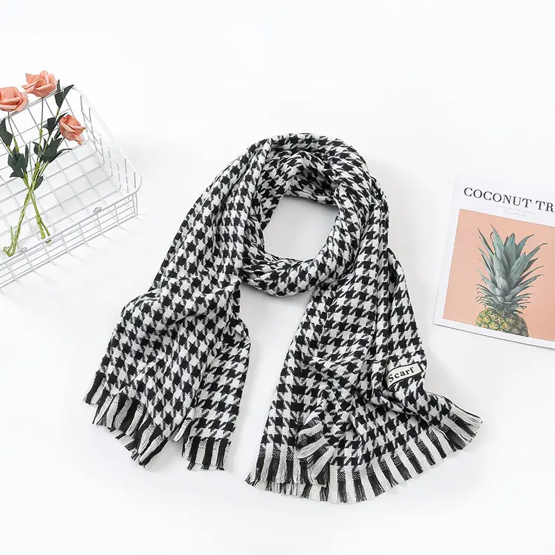 New Thickened Plaid Cashmere Scarf for Women - Image 16