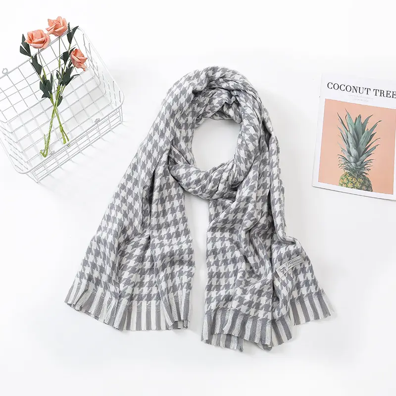New Thickened Plaid Cashmere Scarf for Women - Image 17
