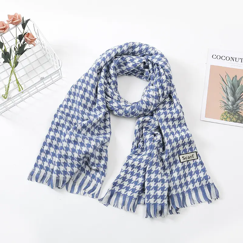 New Thickened Plaid Cashmere Scarf for Women - Image 18