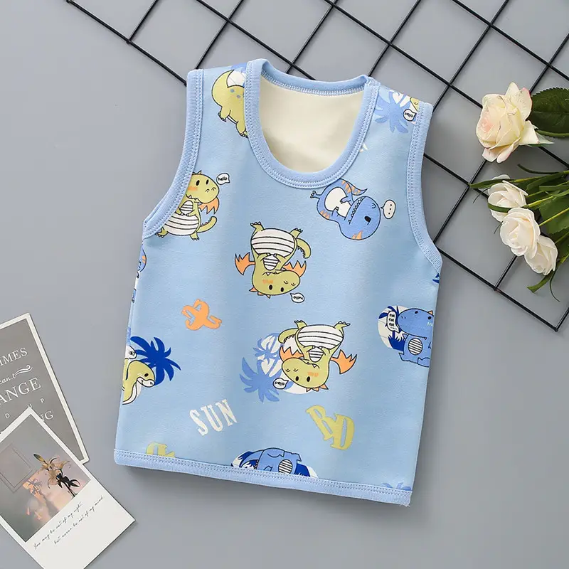 2025 Winter Fleece Sleeveless Vest for Kids Pink - Image 9