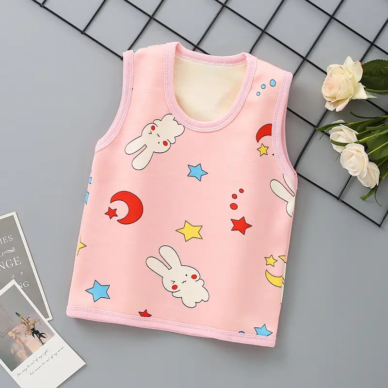2025 Winter Fleece Sleeveless Vest for Kids Pink — feature 11