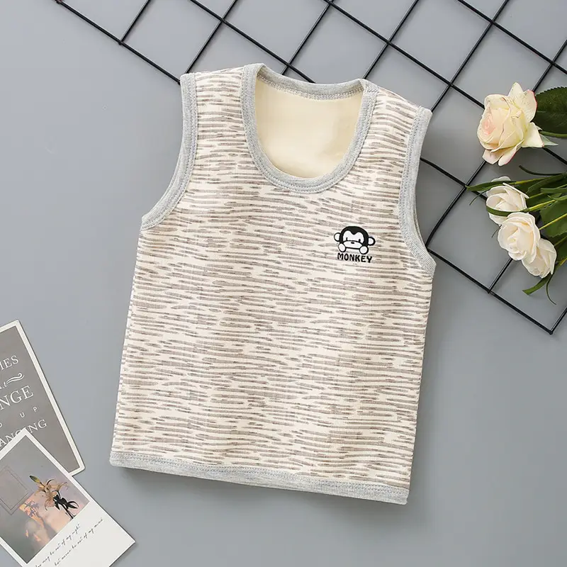 2025 Winter Fleece Sleeveless Vest for Kids Pink - Image 4