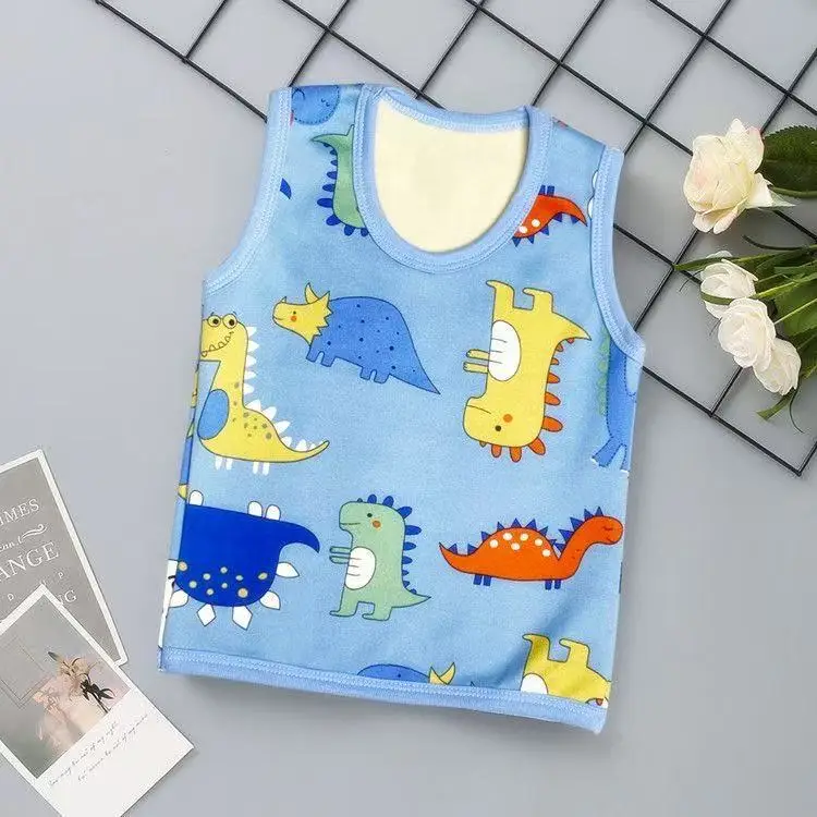 2025 Winter Fleece Sleeveless Vest for Kids Pink - Image 5