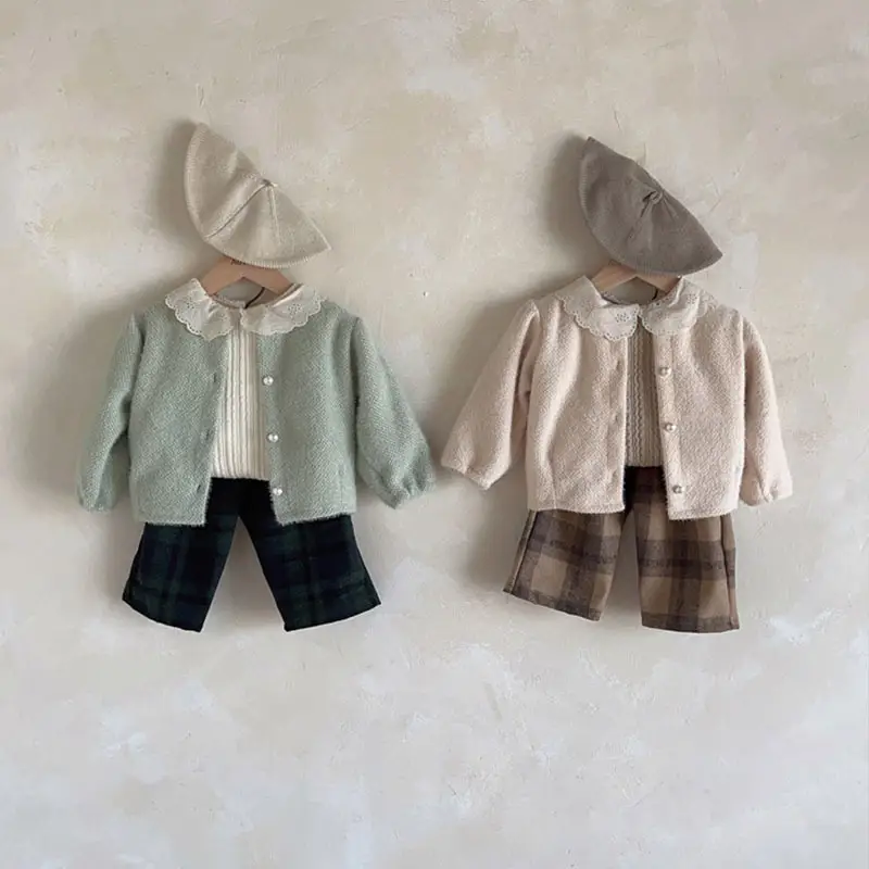 Korean Style Lace Collar Baby T-Shirt Cream — feature 12
