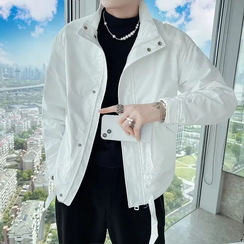Men's White Puffer Jacket Winter Overcoat 2022 - Image 2