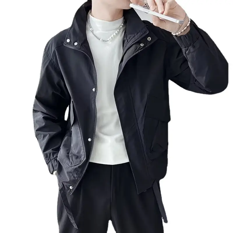 Men's White Puffer Jacket Winter Overcoat 2022 - Image 5