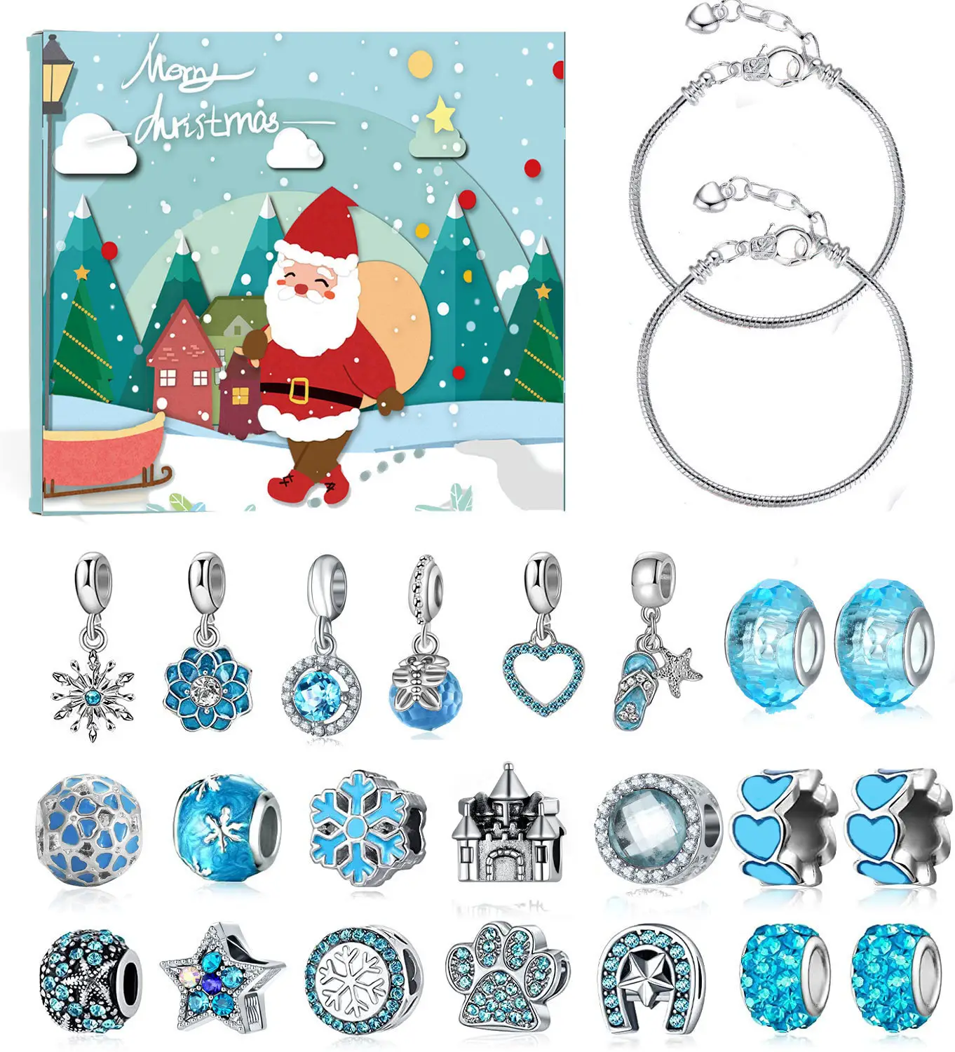 Christmas Jewelry Set with Countdown & Gift Box - Image 2