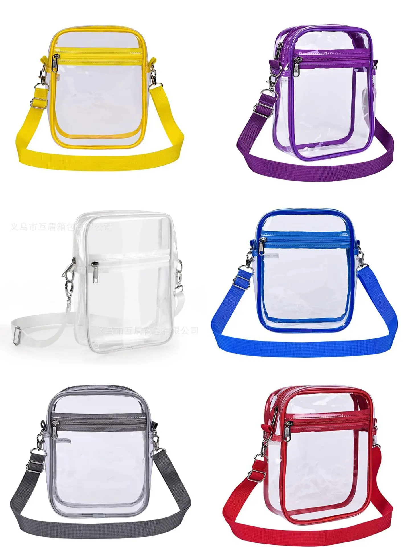 Transparent PVC Crossbody Bag 23x18x7cm Waterproof Beach Gym — feature 14
