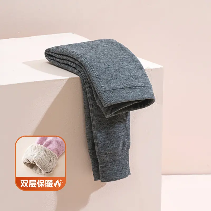 Double Layer Warm Cotton Leggings for Boys Girls Winter School - Image 3