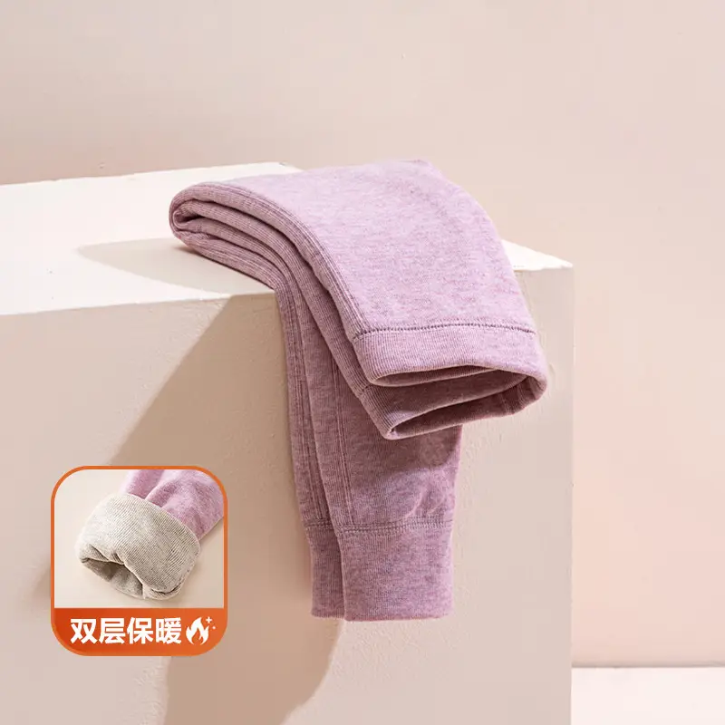 Double Layer Warm Cotton Leggings for Boys Girls Winter School - Image 4