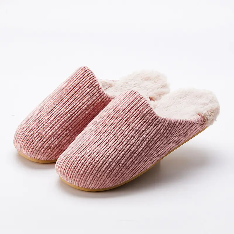 Retro Cotton Slippers Winter Women's Warm Non-Slip