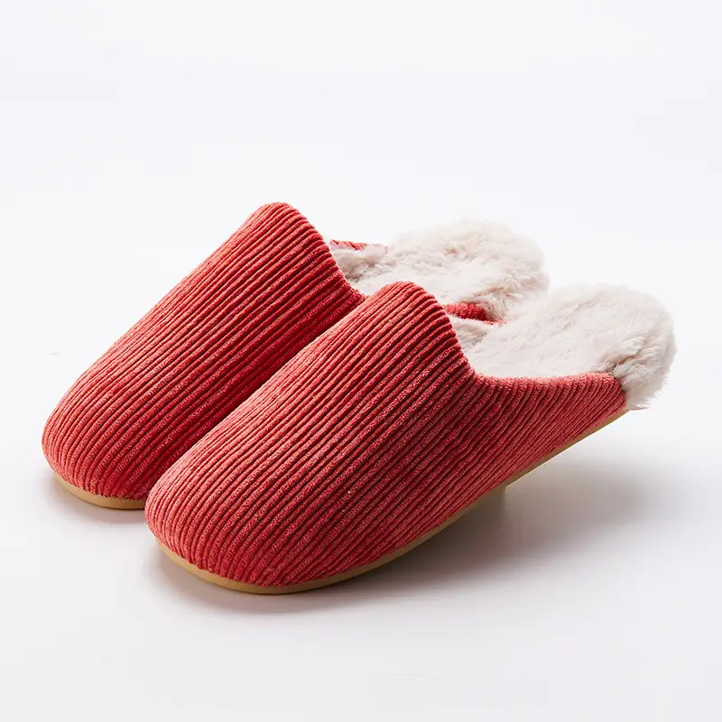 Retro Cotton Slippers Winter Women's Warm Non-Slip - Image 2