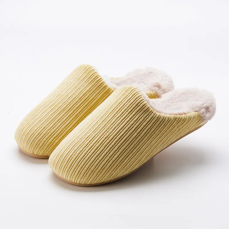 Retro Cotton Slippers Winter Women's Warm Non-Slip - Image 3