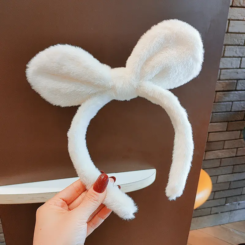 New Plush Rabbit Ear Hair Band for Girls - Image 6