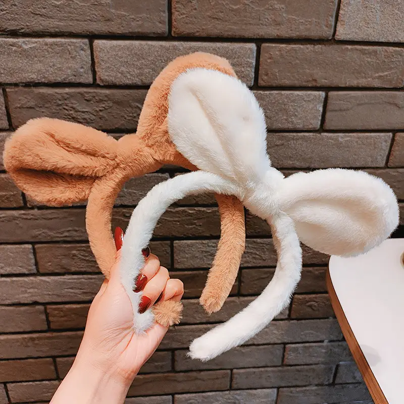 New Plush Rabbit Ear Hair Band for Girls - Image 8