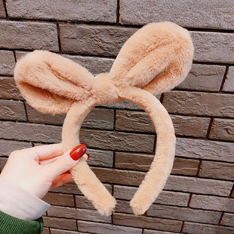 New Plush Rabbit Ear Hair Band for Girls - Image 2