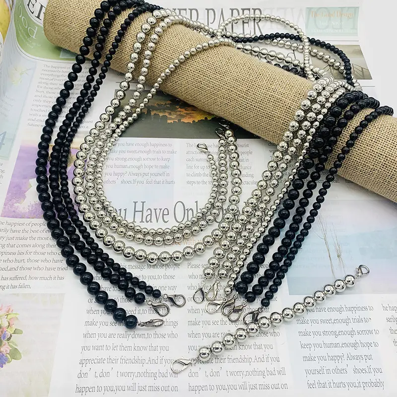 Pearl Chain Bag Accessories All Match Adjustable — feature 2